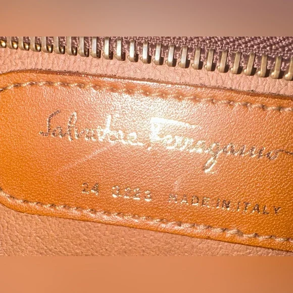 AUTHENTIC Ferragamo laptop business bag document case brown 40 × 29 × 6 …